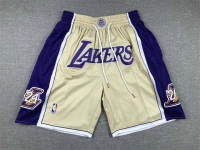 NBA Kobe Bryant Los Angeles Lakers Hall of Fame just don shorts gold